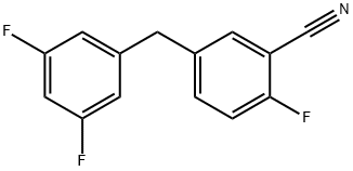 5-(3,5-DIFLUOROBENZYL)-2-FLUOROBENZONITRILE 结构式