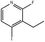 3-乙基-2-氟-4-碘吡啶 结构式