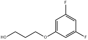 (3,5-二氟苯氧基)-1-丙醇 结构式