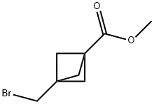 Methyl3-(bromomethyl)bicyclo[1.1.1]pentane-1-carboxylate 结构式
