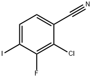 2-氯-3-氟-4-碘苯腈 结构式