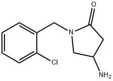 4-amino-1-[(2-chlorophenyl)methyl]pyrrolidin-2-one 结构式