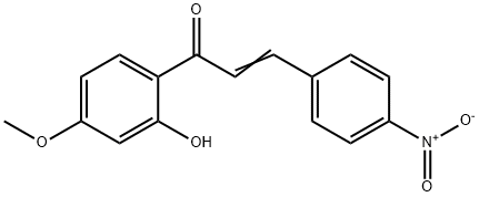 2'-羟基-4'-甲氧基-4-硝基查耳酮 结构式