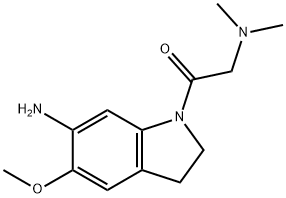 1-(6-氨基-5-甲氧基二氢-1-基)-2-(二甲基氨基)乙酮 结构式