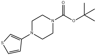 tert-butyl 4-(thiophen-3-yl)piperazine-1-carboxylate 结构式