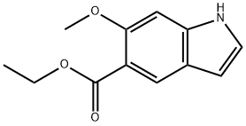 Ethyl 6-methoxy-1H-indole-5-carboxylate 结构式
