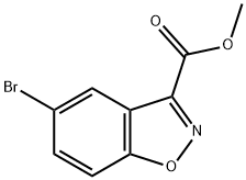 5-溴-1,2-苯并异恶唑-3-甲酸甲酯 结构式