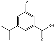 3-溴-5-异丙基苯甲酸 结构式