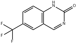 6-三氟甲基-喹唑啉-2(1H)-酮 结构式