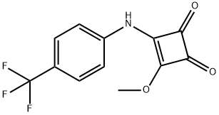 3-甲氧基-4-[[4-(三氟甲基)苯基]氨基]环丁-3-烯-1,2-二酮 结构式