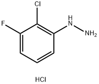 (2-氯-3-氟苯基)肼盐酸盐 结构式