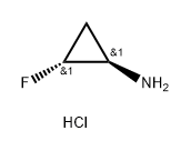 反式-2-氟环丙胺盐酸盐 结构式