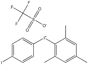 (4-IODOPHENYL)(2,4,6-TRIMETHYLPHENYL)IODONIUM TRIFLATE 结构式