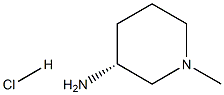 R-1-甲基-3-氨基哌啶盐酸盐 结构式