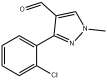 3-(2-氯苯基)-1-甲基-1H-吡唑-4-甲醛 结构式