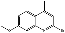 2-Bromo-7-methoxy-4-methylquinoline 结构式