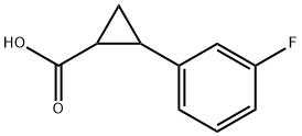 2-(3-氟苯基)环丙烷羧酸 结构式