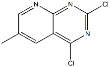 2,4-dichloro-6-methyl-pyrido[2,3-d]pyrimidine 结构式