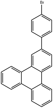 2-(4-溴苯基)三亚苯 结构式