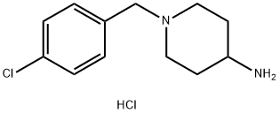 1-(4-chlorobenzyl)piperidin-4-amine hydrochloride 结构式