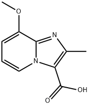 8-methoxy-2-methylimidazo[1,2-a]pyridine-3-carboxylic acid 结构式