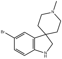 5-溴-1'-甲基螺环[二氢吲哚-3,4'-哌啶 结构式