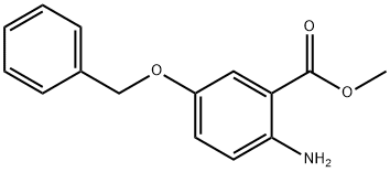 methyl 2-amino-5-(benzyloxy)benzoate 结构式