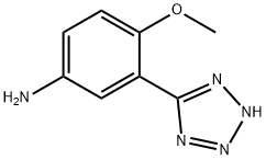 4-methoxy-3-(1H-tetrazol-5-yl)aniline 结构式