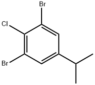 4-氯-3,5-二溴异丙苯 结构式