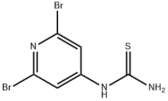1-(2,6-Dibromopyridin-4-yl)thiourea 结构式