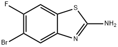 5-溴-6-氟苯并[D]噻唑-2-胺 结构式