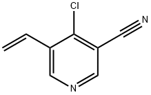 4-Chloro-5-vinylnicotinonitrile 结构式