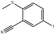 5-碘-2-(甲硫基)苯甲腈 结构式