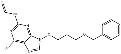 N-(9-(3-(苄氧基)丙氧基)-6-氯-9H-嘌呤-2-基)甲酰胺 结构式