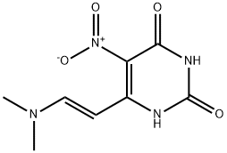 (E)-6-(2-(DIMETHYLAMINO)VINYL)-5-NITYOPYRIMIDINE-2,4-DIOL 1G 结构式