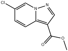 6-氯吡唑并[1,5-A]吡啶-3-羧酸甲酯 结构式