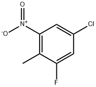 2-氟-4-氯-6-硝基甲苯 结构式