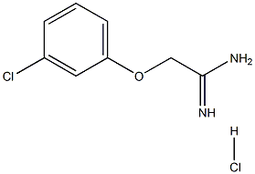 2-(3-Chlorophenoxy)ethanimidamide hydrochloride 结构式