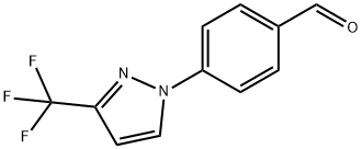 4-[3-(三氟甲基)-1H-吡唑-1-基]苯甲醛 结构式