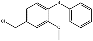 (4-(氯甲基)-2-甲氧苯基)(苯基)硫烷 结构式