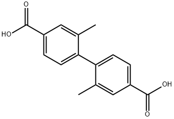 2,2'-二甲基-4,4'-联苯二甲酸 结构式