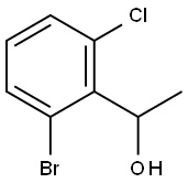 1-(2-溴-6-氯苯基)乙烷-1-醇 结构式