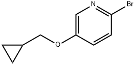 2-溴-5-(环丙基甲氧基)吡啶 结构式