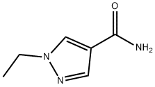 1-乙基1H-吡唑-4-甲酰胺 结构式