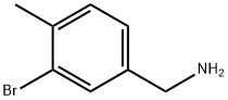 3-溴-4-甲基苄胺 结构式