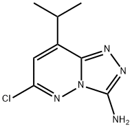 6-chloro-8-isopropyl-[1,2,4]triazolo[4,3-b]pyridazin-3-amine 结构式