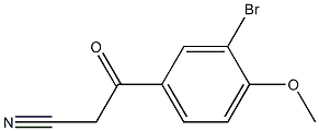 3-溴-4-甲氧基苯甲酰乙腈 结构式