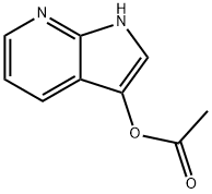 1H-PYRROLO[2,3-B]PYRIDIN-3-YL ACETATE 结构式