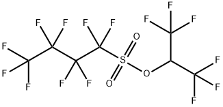 1,1,2,2,3,3,4,4,4-九氟丁烷-1-磺酸2,2,2-三氟-1-三氟甲基乙酯 结构式