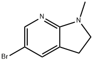 5-溴-1-甲基-2,3-二氢-1H-吡咯并[2,3-B]吡啶 结构式